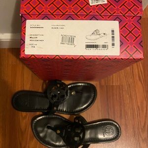 Tory Burch black flip flops size 7.5